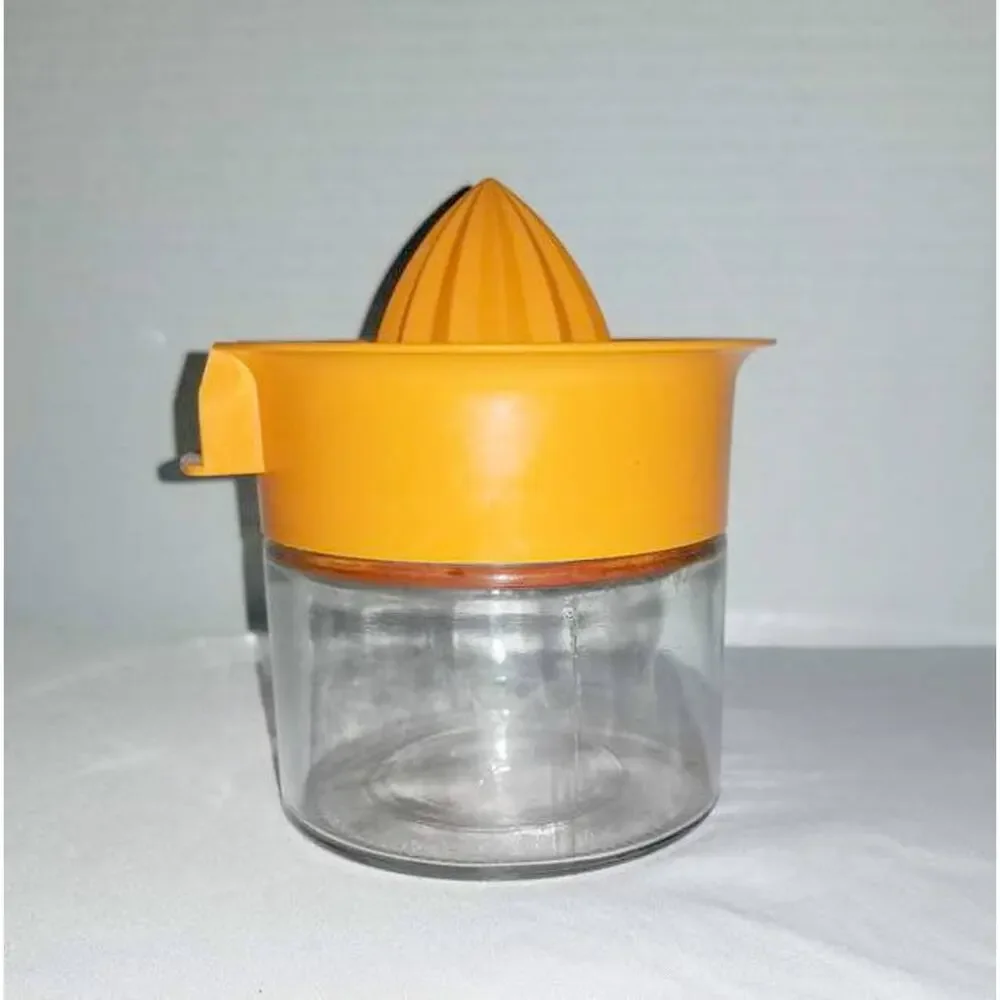 Citrus Juicer Glass Storage Jar 1970s